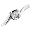 9ct White Gold Diamond Twist Ring - 15pts - D7247 Alternative Image