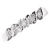 9ct White Gold Five Stone Diamond Swirl Ring - 5pts - D7283 Alternative Image