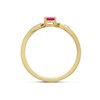 9ct Gold Oval Ruby And Diamond Ring - D7318 Alternative Image
