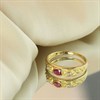 9ct Matt Finish Ruby And Diamond Ring - D7327 Alternative Image
