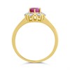 9ct Gold Ruby And Diamond Cluster Ring - 20pts - D7436 Alternative Image