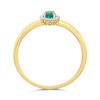9ct Oval Emerald And Diamond Cluster Ring - D7640 Alternative Image