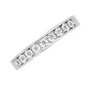 9ct White Gold Diamond Half Eternity Ring - 4pts - D7721 Alternative Image