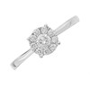 9ct White Gold Diamond Starburst Ring - 1/3ct - D7736 Alternative Image