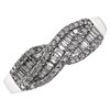 9ct White Gold Diamond Crossover Bow Ring - 1/2ct - D7746 Alternative Image