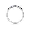 9ct White Gold Sapphire And Diamond Half Eternity Ring - 12pts - D7757 Alternative Image