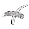 9ct White Gold Diamond Crossover Ring - 5pts - D7772 Alternative Image