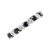 9ct White Gold Sapphire And Diamond Half Eternity Ring - D7785 Alternative Image