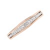 9ct Rose Gold Diamond Band Ring - 10pts - D7816 Alternative Image