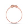 9ct Rose Gold Diamond Knot Ring - D7828 Alternative Image