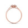 9ct Rose Gold Morganite And Diamond Cluster Ring - D7829 Alternative Image