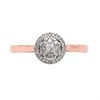 9ct Rose Gold Diamond Halo Cluster Ring - 20pts - D7835 Alternative Image
