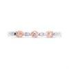 One In A Million 9ct Two Colour Gold Pink Diamond Ring - 12pts - D7841 Alternative Image
