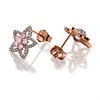 One In A Million 9ct Two Colour Gold Pink Diamond Stud Earrings - 1/2ct per pair - D7851 Alternative Image
