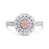 One In A Million 9ct Two Colour Gold Pink Diamond Cluster Ring - 1/2ct - D78909 Alternative Image