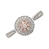One In A Million 9ct Two Colour Gold Pink Diamond Cluster Ring - 30pts - D78920 Alternative Image