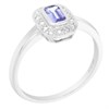 9ct White Gold Tanzanite And Diamond Ring - D79246 Alternative Image