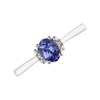 9ct White Gold Tanzanite And Diamond Ring - D7926 Alternative Image