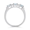 9ct White Gold Aquamarine And Diamond Ring - 10pts - D7947 Alternative Image
