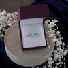 9ct White Gold Blue Topaz And Diamond Ring - 10pts - D7948 Alternative Image