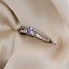 9ct White Gold Round Tanzanite And Diamond Ring - D7957 Alternative Image