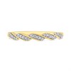 9ct Gold Diamond Twisted Half Eternity Ring - 10pts - D80124 Alternative Image