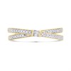 9ct Gold Diamond Crossover Ring - 15pts - D80127 Alternative Image