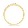 9ct Gold Diamond Crossover Ring - 15pts - D80127 Alternative Image