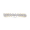 9ct Gold Diamond Half Eternity Ring - 15pts - D80129 Alternative Image