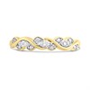 9ct Gold Diamond Wave Ring - 15pts - D80134 Alternative Image