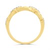 9ct Gold Diamond-Set Chain Link Ring - D80144 Alternative Image
