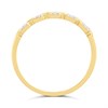 9ct Gold Diamond-Set Chain Link Ring - D80145 Alternative Image