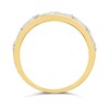 9ct Gold Baguette And Round Brilliant Cut Diamond Half Eternity Ring, 1/4ct - D80146 Alternative Image