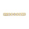 9ct Gold Rubover-Set Diamond Half Eternity Ring - D80166 Alternative Image