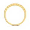 9ct Gold Rubover-Set Diamond Half Eternity Ring - D80166 Alternative Image