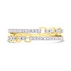 9ct Gold Two-Row Split Fancy Diamond Ring - D80168 Alternative Image