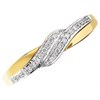 9ct Gold Diamond Crossover Ring - 10pts - EXCLUSIVE - D8028 Alternative Image