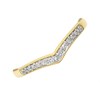 9ct Gold Diamond Wishbone Ring - 8pts - D8069 Alternative Image