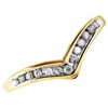 9ct Gold Diamond Wishbone Ring - 10pts - D8070 Alternative Image