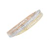 9ct Gold Three Colour Diamond Band Ring - 15pts - D8099 Alternative Image
