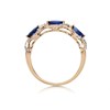 9ct Gold Sapphire And Diamond Kiss Ring - 10pts - D8117 Alternative Image