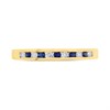 9ct Gold Sapphire And Diamond Half Eternity Ring - 14pts - D8121 Alternative Image
