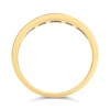 9ct Gold Sapphire And Diamond Half Eternity Ring - 14pts - D8121 Alternative Image