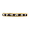 9ct Gold Sapphire and Diamond Half Eternity Ring - 35pts - D81267 Alternative Image