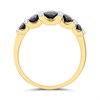 9ct Sapphire And Diamond Band Ring - D8135 Alternative Image