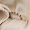 9ct Sapphire And Diamond Half Eternity Ring - D8136 Alternative Image