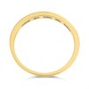9ct Gold Emerald And Diamond Half Eternity Ring - 14pts - D8230 Alternative Image