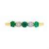 9ct Gold Emerald And Diamond Ring - D8237 Alternative Image