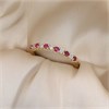 9ct Ruby And Diamond Half Eternity Ring - D8251 Alternative Image