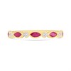9ct Marquise Ruby And Diamond Ring - D8268 Alternative Image